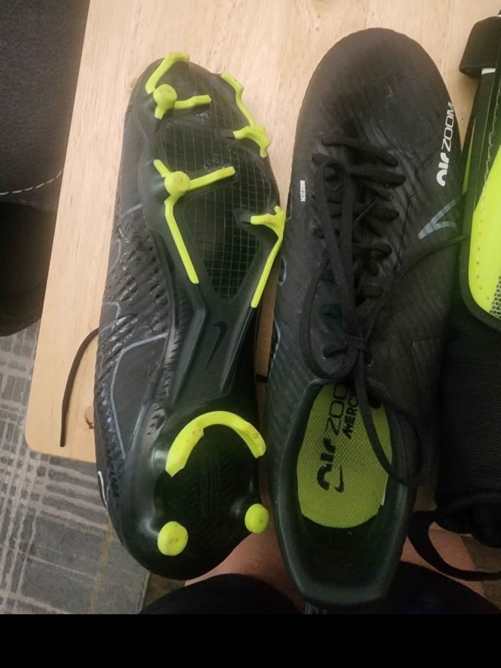 Nike Men's Black with Volt Soccer Boots